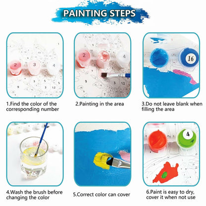 SUMELAY Dog Paint by Numbers Kit for Adults DIY Art 16x20 inch