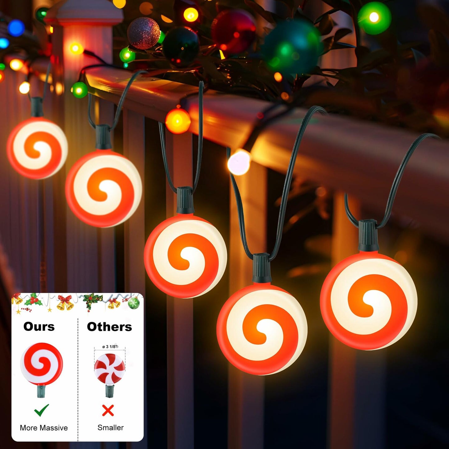 Ultimate Unicorn LED Red Spiral Lollipop Pathway Lights Outdoor Garden