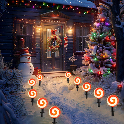 Ultimate Unicorn LED Red Spiral Lollipop Pathway Lights Outdoor Garden