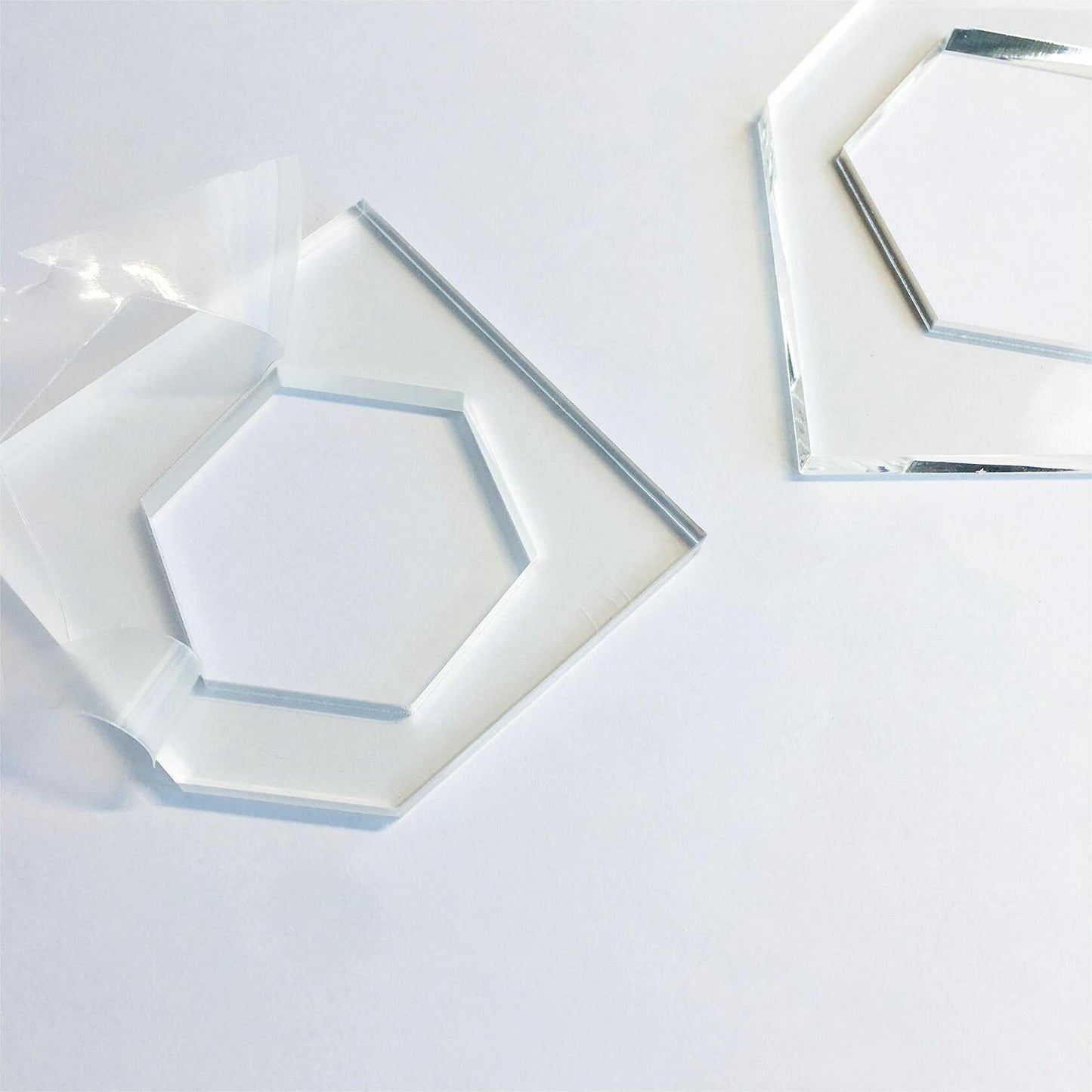 Hexagon Honeycomb Cutting Board Charcuterie Handle Template Acrylic 2"