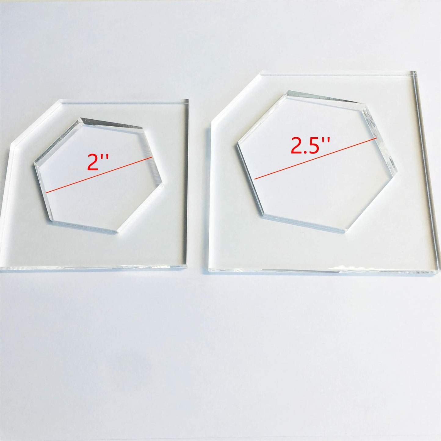 Hexagon Honeycomb Cutting Board Charcuterie Handle Template Acrylic 2"