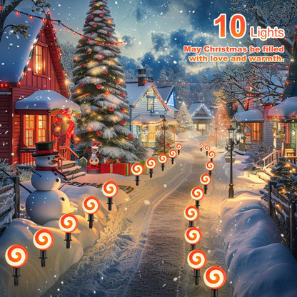 Ultimate Unicorn LED Red Spiral Lollipop Pathway Lights Outdoor Garden