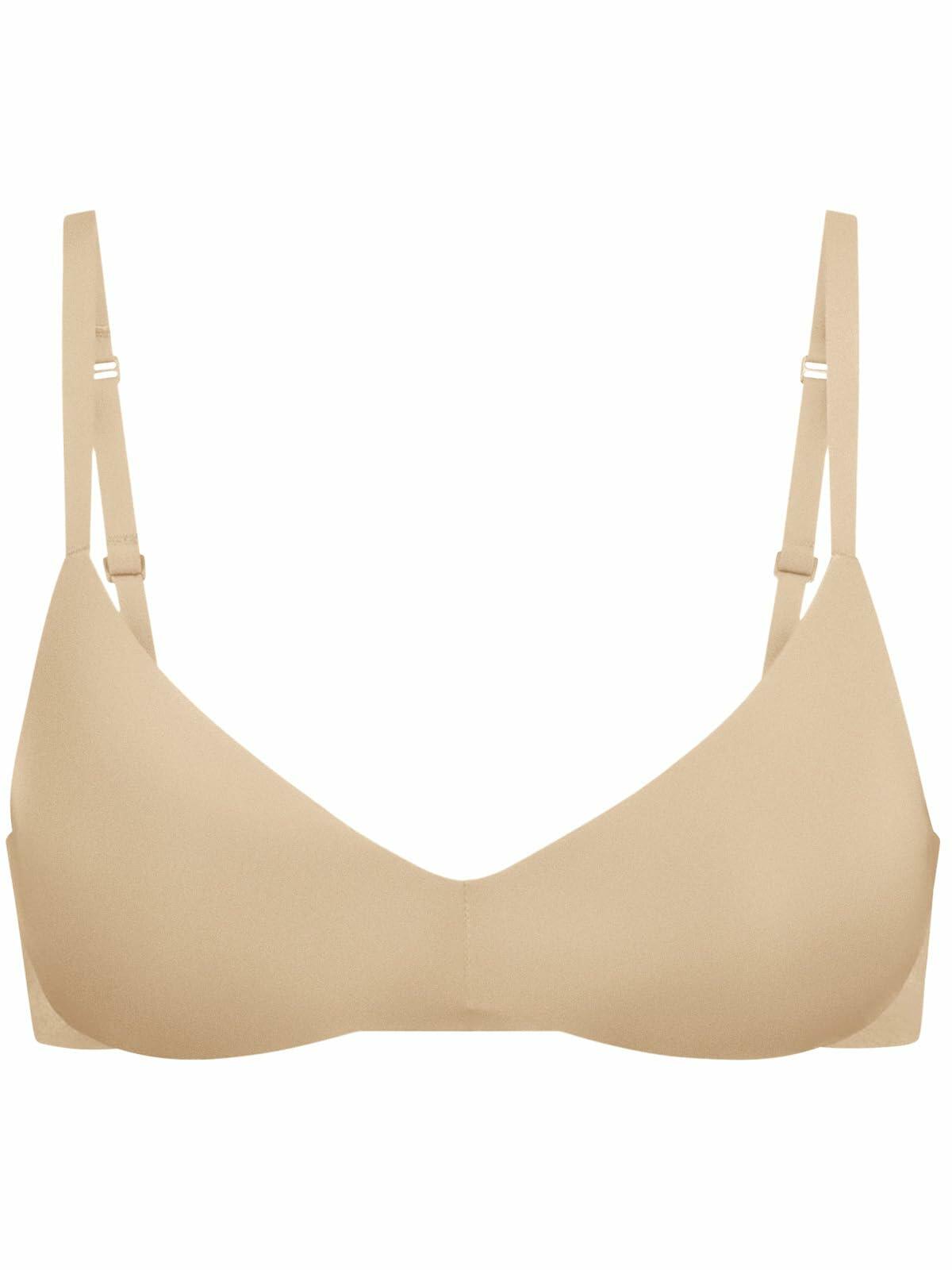 REORIA Wireless Bra Teardrop Seamless Light Lift Clay Size 32B