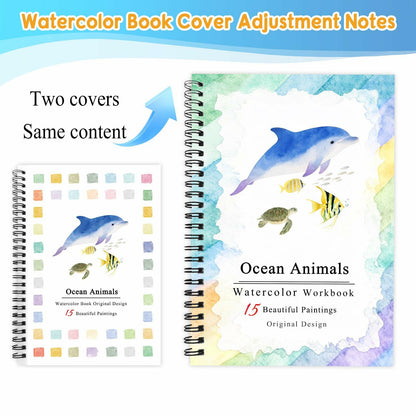 SLWBZ Watercolor Workbooks Painting Kit Thanksgiving Turkey with Paint Set