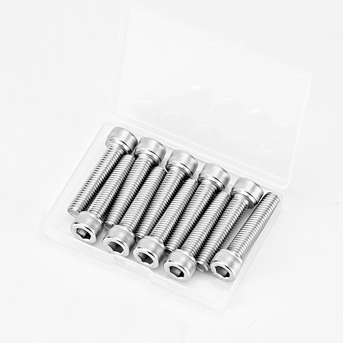 NIULUNBAO M10-1.5x80mm Hex Socket Head Cap Screw 304 Stainless Steel 6PCS Silver