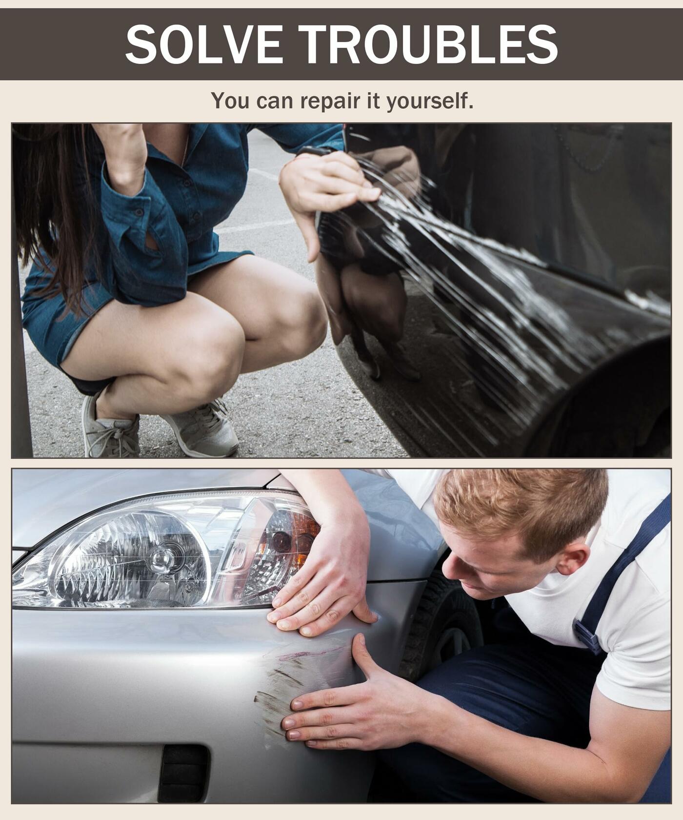 bylikeho Car Scratch Repair Paint Pen Silver Quick & Easy Touch Up