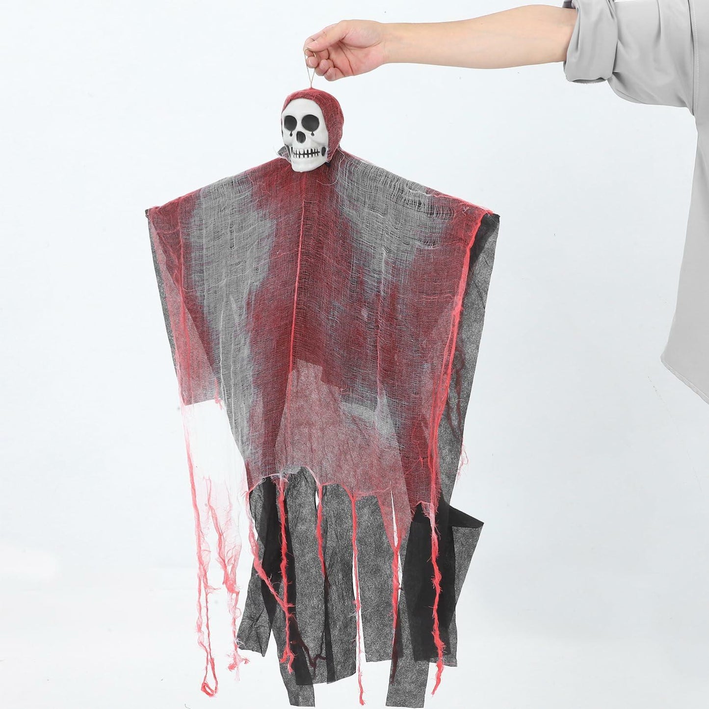 STOBAZA 33.4" LED Hanging Ghosts Halloween Decorations Grim Reaper