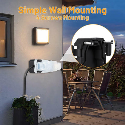 CFMASTER Weatherproof Outdoor Electrical Box 7x3x4in IP66 White & Black