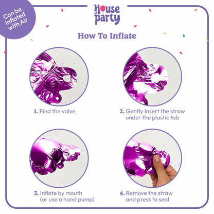 HOUSE OF PARTY Happy Birthday Balloon 16in Hot Pink Mylar Foil