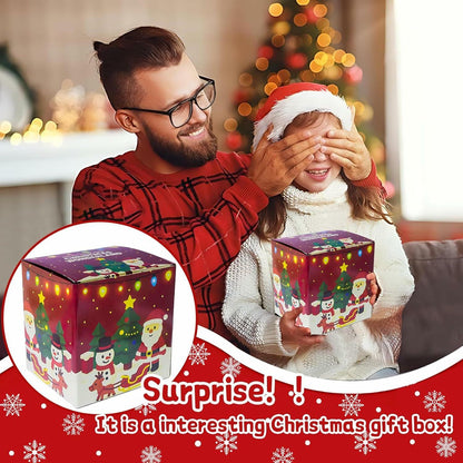DZLHQON 2025 Kids DIY Christmas Organizer Bucket Pink Stickers Mini Toys