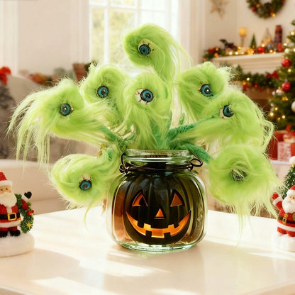 Puluole 10pc Christmas Eyeballs Decorations Floral Picks Green Small