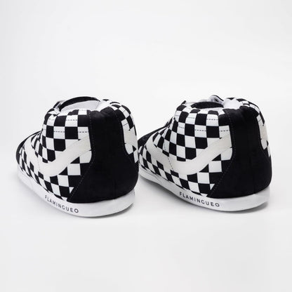 Flamingueo Cute White Sneaker House Slippers for Women & Men One Size
