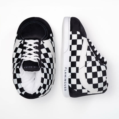 Flamingueo Cute White Sneaker House Slippers for Women & Men One Size