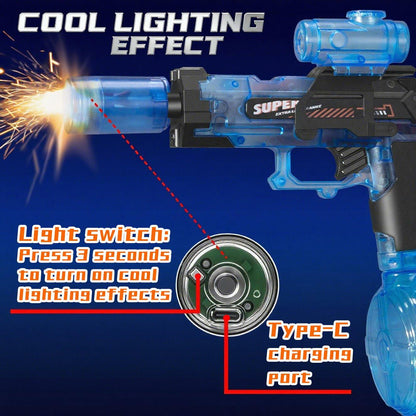 EMERBU Electric Squirt Water Gun Aqua Series LED Light High Speed 2pcs