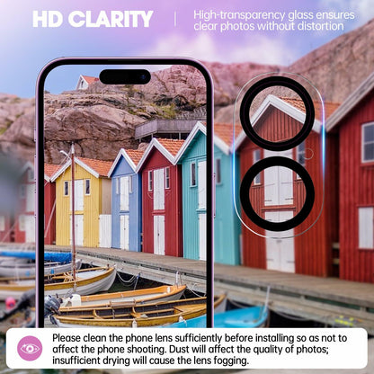Xfilm iPhone 16 & 16 Plus Camera Lens Protector 9H Tempered Glass Cover