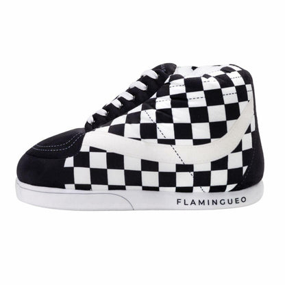 Flamingueo Cute White Sneaker House Slippers for Women & Men One Size