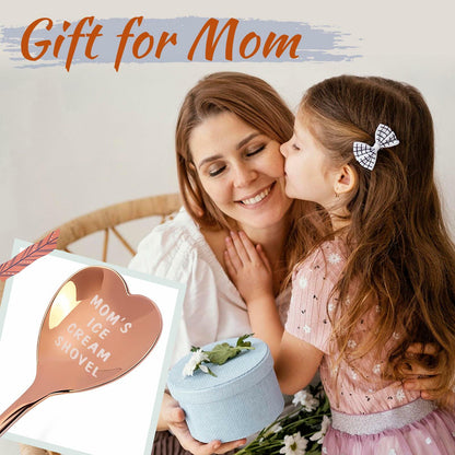 stormroo Engraved Stainless Steel Ice Cream Scoop Spoon Gift for Mom