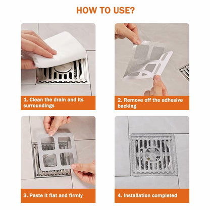 CESHRR Disposable Drainage Collector 50PCS White Fiber Anti-Block Filter
