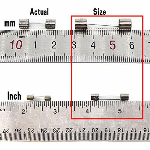COMPSTUDIO 10Pcs 0.5A 250V Fast Blow Glass Fuse 6x30mm