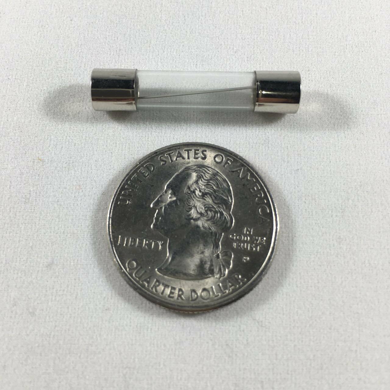COMPSTUDIO 10Pcs 0.5A 250V Fast Blow Glass Fuse 6x30mm