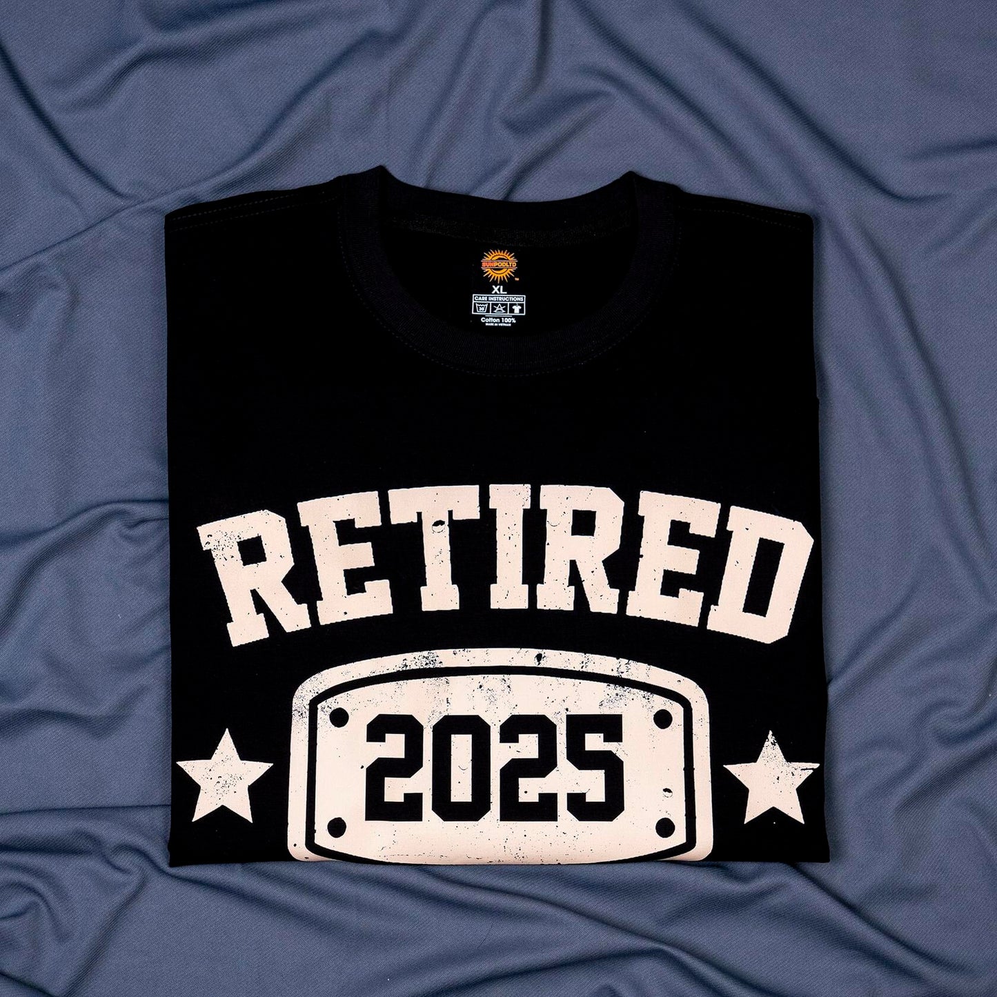 KOLNAMDINH Retired 2025 Funny T-Shirt I Worked My Whole Life Black XL