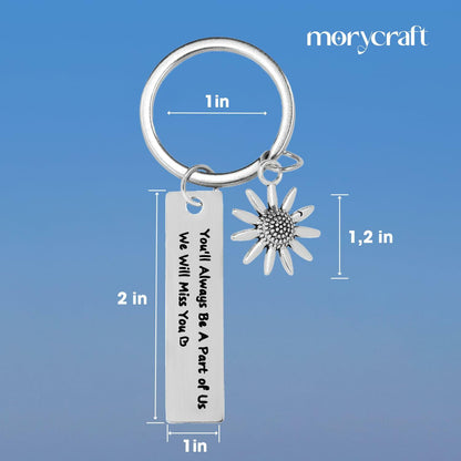 Morycraft Retirement Keychain Gifts For Women 2024 Farewell Keepsake