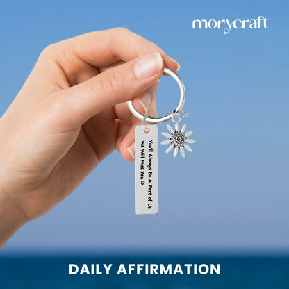 Morycraft Retirement Keychain Gifts For Women 2024 Farewell Keepsake