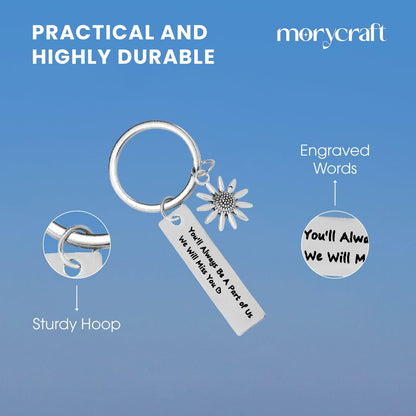 Morycraft Retirement Keychain Gifts For Women 2024 Farewell Keepsake