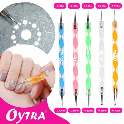 Oytra Dotting Tool Set 9 Pcs Embossing Stylus for Clay Pottery Ceramic