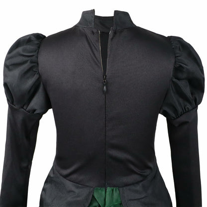 IKALI Women Gothic Witch Costume Black Halloween Hat Size 8-10
