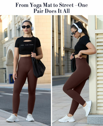 LUMIVAE High Waisted Tummy Control Butt Scrunch Leggings Naval Academy Size S