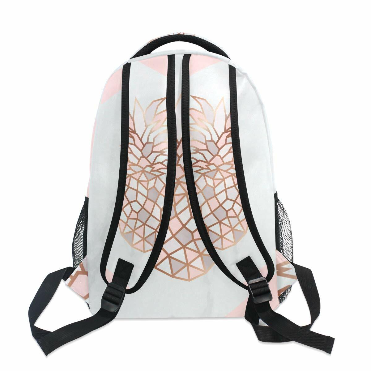 ALAZA Pineapple Marble Large Backpack Laptop School Bag Polyester