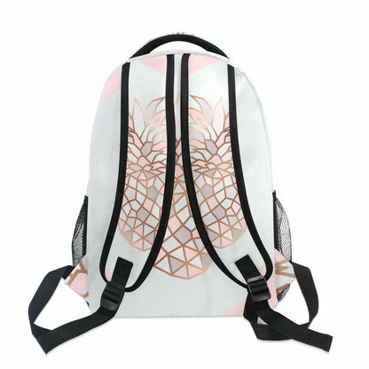 ALAZA Pineapple Marble Large Backpack Laptop School Bag Polyester