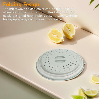 ICEICE Microwave Splatter Cover BPA-Free Vented Lid with Gloves Grey 1Pc