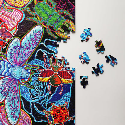 Graphinee 1000pcs Insects Garden Jigsaw Puzzle Colorful Family Game