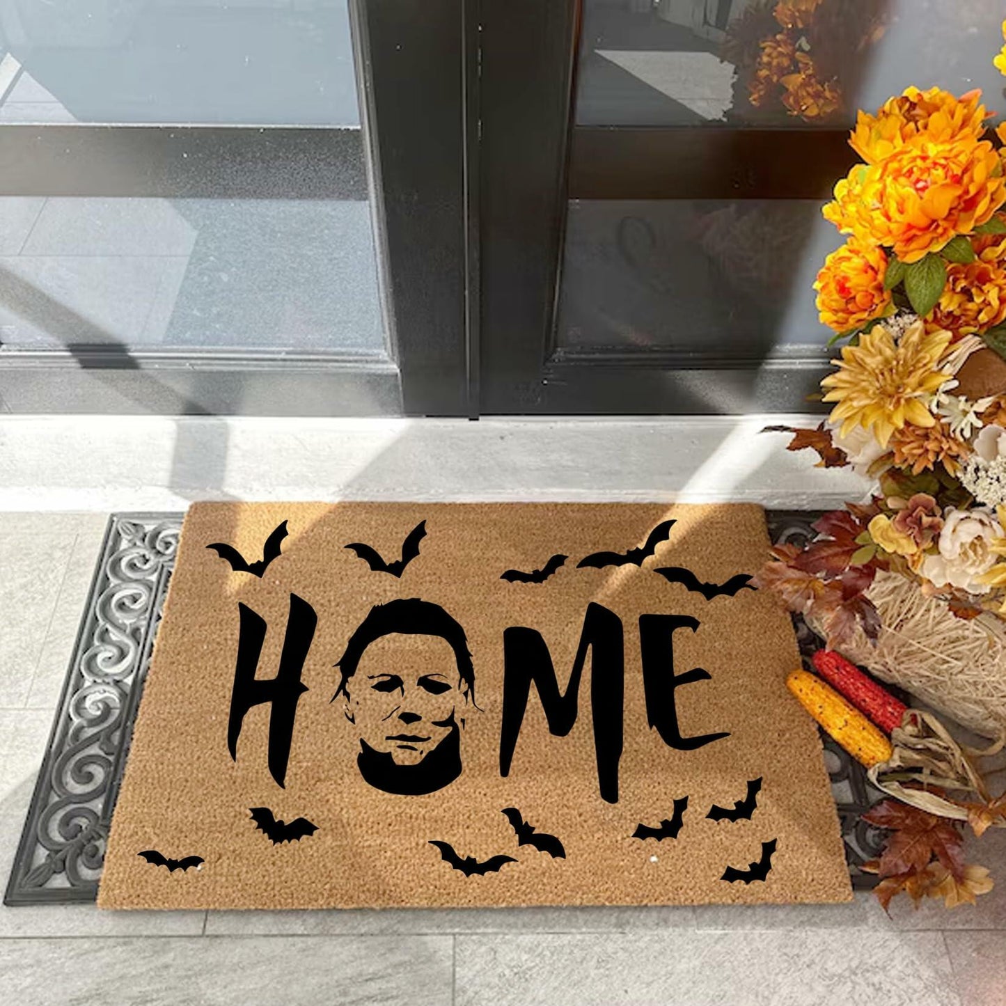 Yhliua Large Halloween Door Mat Stencil Ghost Template Reusable Craft Art
