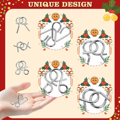 Asikkon Brain Teaser Advent Calendar 2025 24Days Christmas Countdown Silver