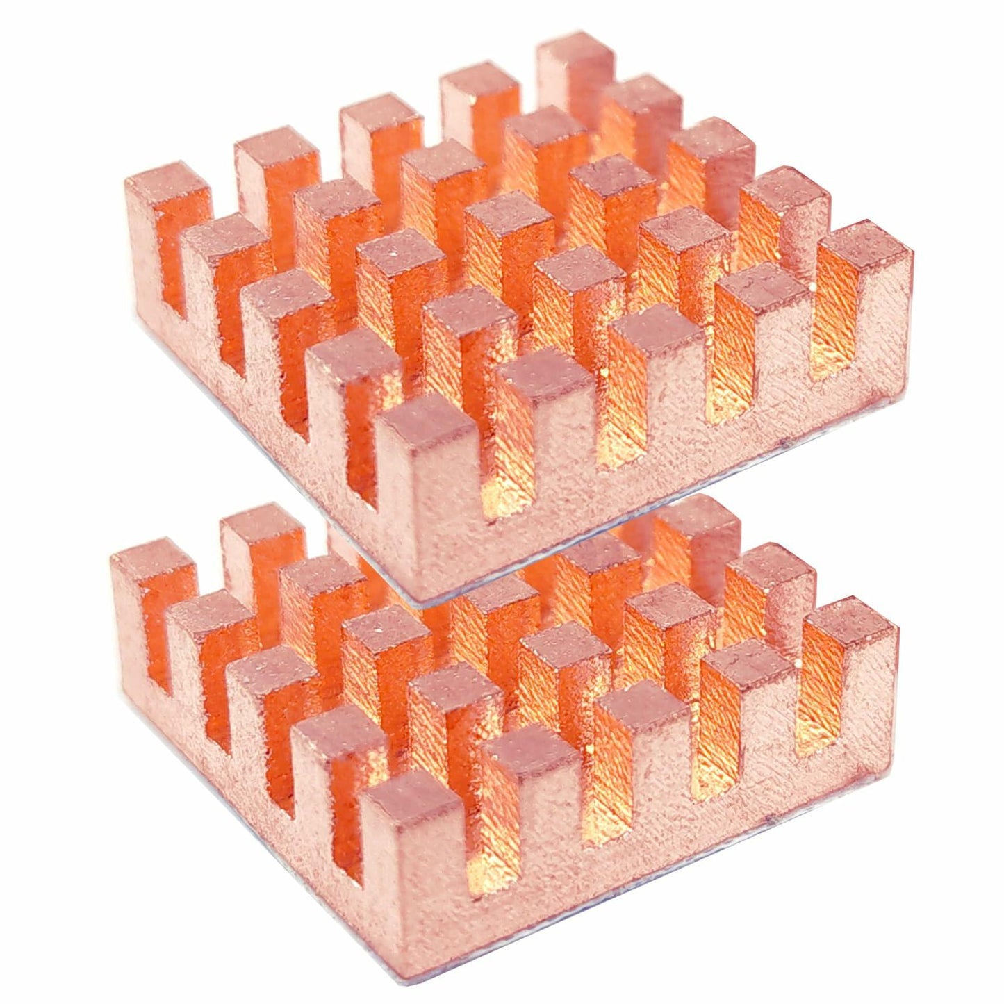 Haojiaho Pure Copper HeatSink 0.59x0.59x0.24in Adhesive Tape 2PCS Copper