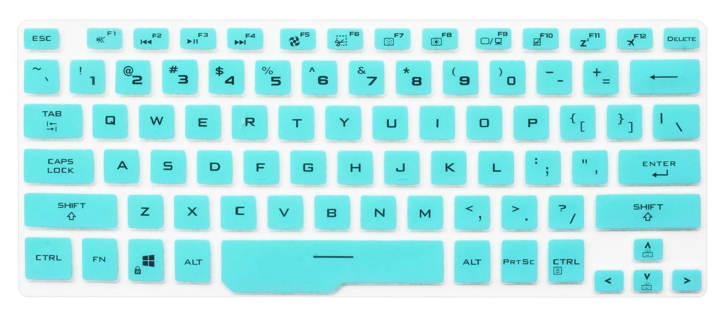 JuYuish Silicone Keyboard Cover Skin for ASUS ROG Zephyrus G14 14 Mint