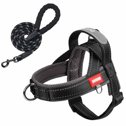 Kumihigh Yellow Dog No Pull Padded Escape Proof Harness XL Vibrant Color