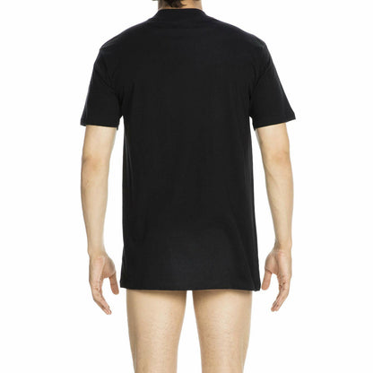 HOM Harro Black Crew Neck T Shirt Black Size XL