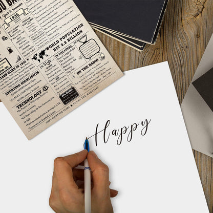 mmuue Big 90th Birthday Card Funny Retro for Women Men Mom Dad Husband Wife