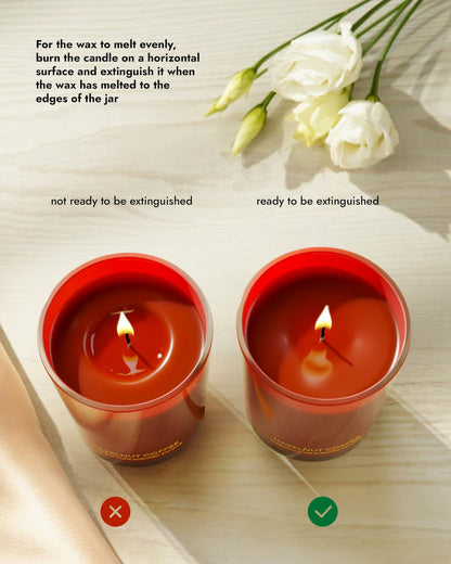 96NORTH Pure Hazelnut Coffee Soy Wax Candle 1-Wick Red Small-Medium