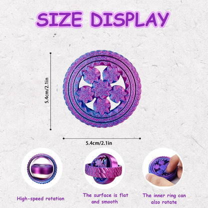 MAVLENT 3D Printed Toy Fidget Spinner 4PCS Multicolor Stress Relief Bulk