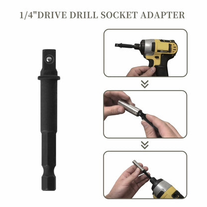 Rawolp 3-Piece Socket Adapter Set 1/4", 3/8", 1/2" Drive