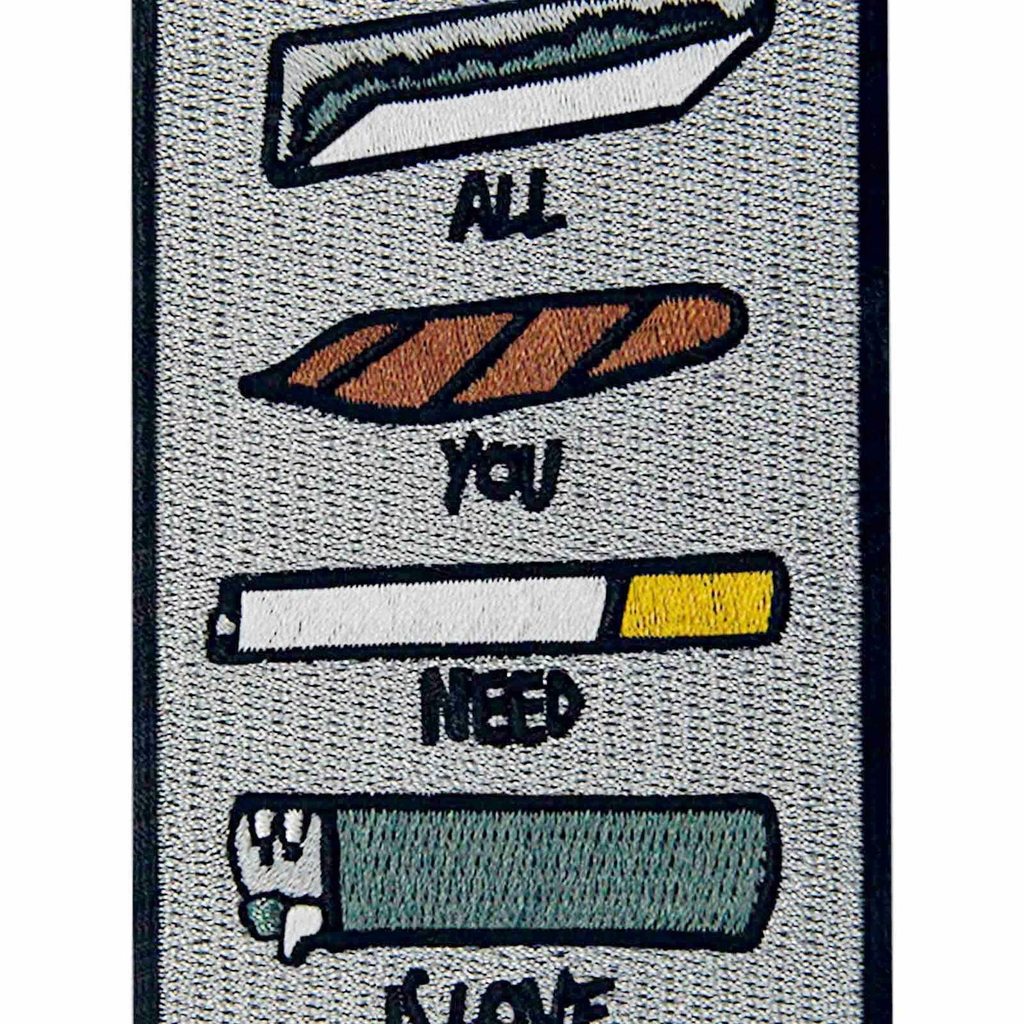 ZEGINs All You Need is Love Embroidered Patch Iron-On Sew-On Badge
