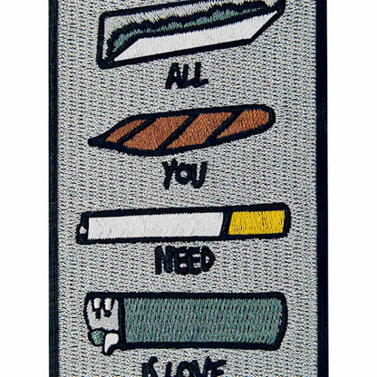 ZEGINs All You Need is Love Embroidered Patch Iron-On Sew-On Badge