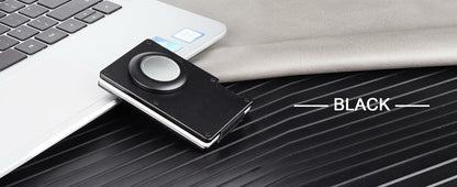 Team Gainz Airtag Metal RFID Blocking Slim Wallet Card Holder Dark Grey Clip