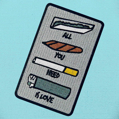 ZEGINs All You Need is Love Embroidered Patch Iron-On Sew-On Badge
