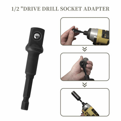 Rawolp 3-Piece Socket Adapter Set 1/4", 3/8", 1/2" Drive